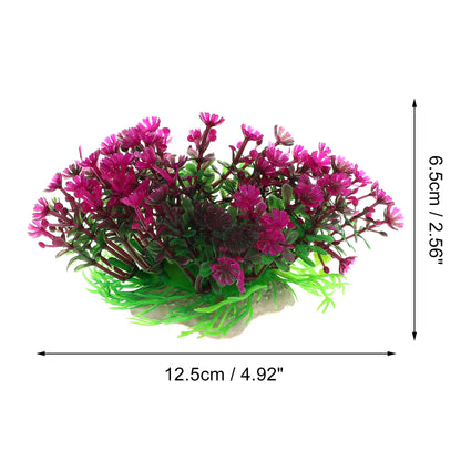 UXCELL Aquarium Artificial Plastic Lawn Water Weeds Ornament Grass for Fish Tank Landscape Plants Decoration Accessories