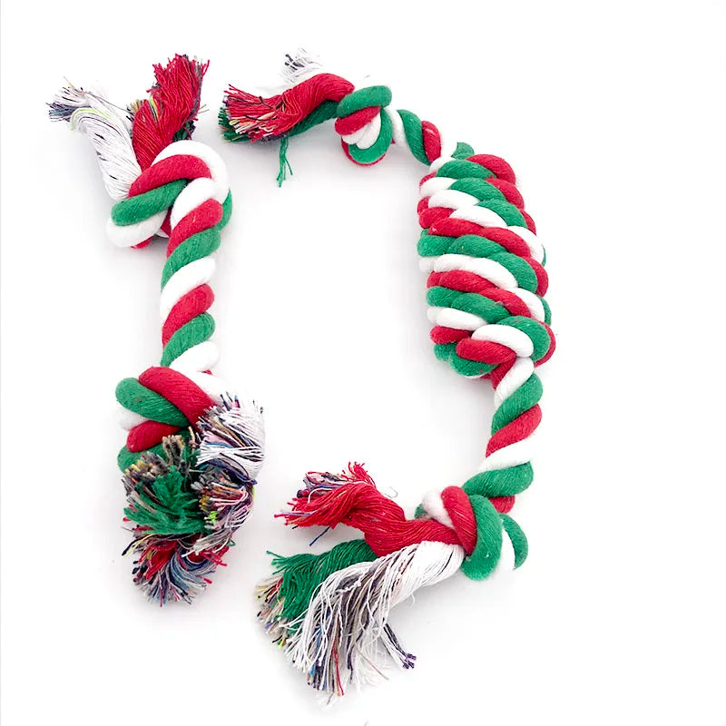 Pet Toy Chew Teething Cotton Rope Knot Ball Toys For Dog Tooth Clean Ball Bite-Resistant  Dog Chew Puppy Training InteractiveToy