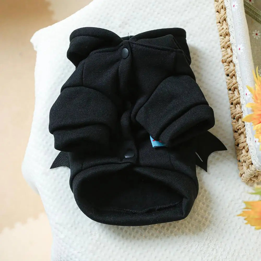 Pet Halloween Costumes Pet Clothes Halloween Black Bat Dogs Hoodies Halloween Dogs Hoodies Pet Outfit Clothing Cool Apparel For