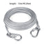 Double-headed Dog Tie Out Cable Leash ,raction rope with metal buckle steel wire anti-rust training collar,Outdoor Dogs Strap
