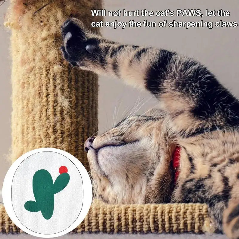 Scratching Pad For Indoor Cats Scratching Mat Corrugated Paper Wall Scratchers Pet Supplies Panda Cactus Football Ghost Pattern