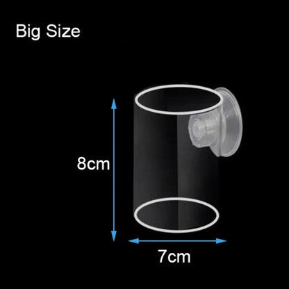 1Pcs Fish Feeding Aquarium Feeding Ring Fish Tank Station Floating Food Tray Feeder Aquarium Accessory with Strong Suction Cups