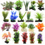 UXCELL Aquarium Artificial Plants Underwater Plastic Water Grass Aquatic Leaves Decoration For Fish Tank Ornament Accessories