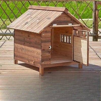 Dog Kennel Outdoor Rainproof Anti-corrosion Four Seasons Universal Dog Kennel Winter Warm Large Dog Kennel