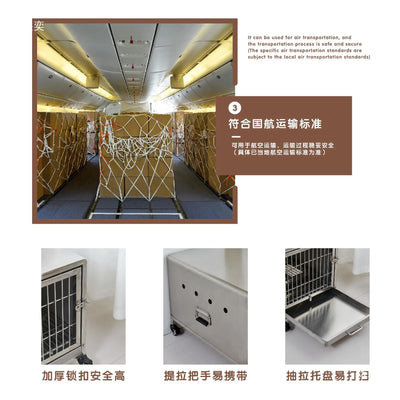 304 stainless steel car pet dog cage off-road vehicle transport cage SUV going out portable travel trunk camping