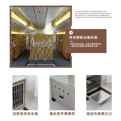 304 stainless steel car pet dog cage off-road vehicle transport cage SUV going out portable travel trunk camping