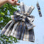 Puppy Dog Adjustable Harness Pet Plaid Skirt Cat Dog Vest Type Traction Clothes Small Dog Party Birthday Wedding Bowknot Dress
