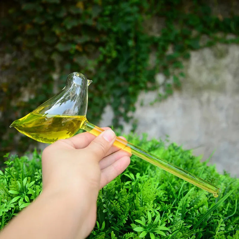 8 Styles Houseplant Automatic Self Watering Glass Bird Watering Cans Flowers Plant Decorative Clear Glass Watering Device