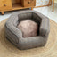 Deep sleep hexagonal dog sofa French fighting kennel dog bed fully removable and washable pet bed thick warm dog cushion