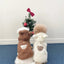 Super Warm Pet Winter Clothes Cosplay Costume Bear Shaped Outfits for Small Medium Puppy New Year Double Fleece Cat Clothing