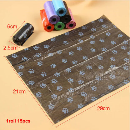 10 Roll Pet Dog Poop Bags Dispenser Collector Garbage Bag Puppy Dog Poop Scooper Bags for Dogs Cat Outdoor Cleaning Pet Supplies