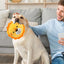 Pet Ball For Dogs Plush Bouncing Rotating Ball USB Rechargeable Dog Exercise Toys With Squeak Sound Bouncing Ball For Hall Park