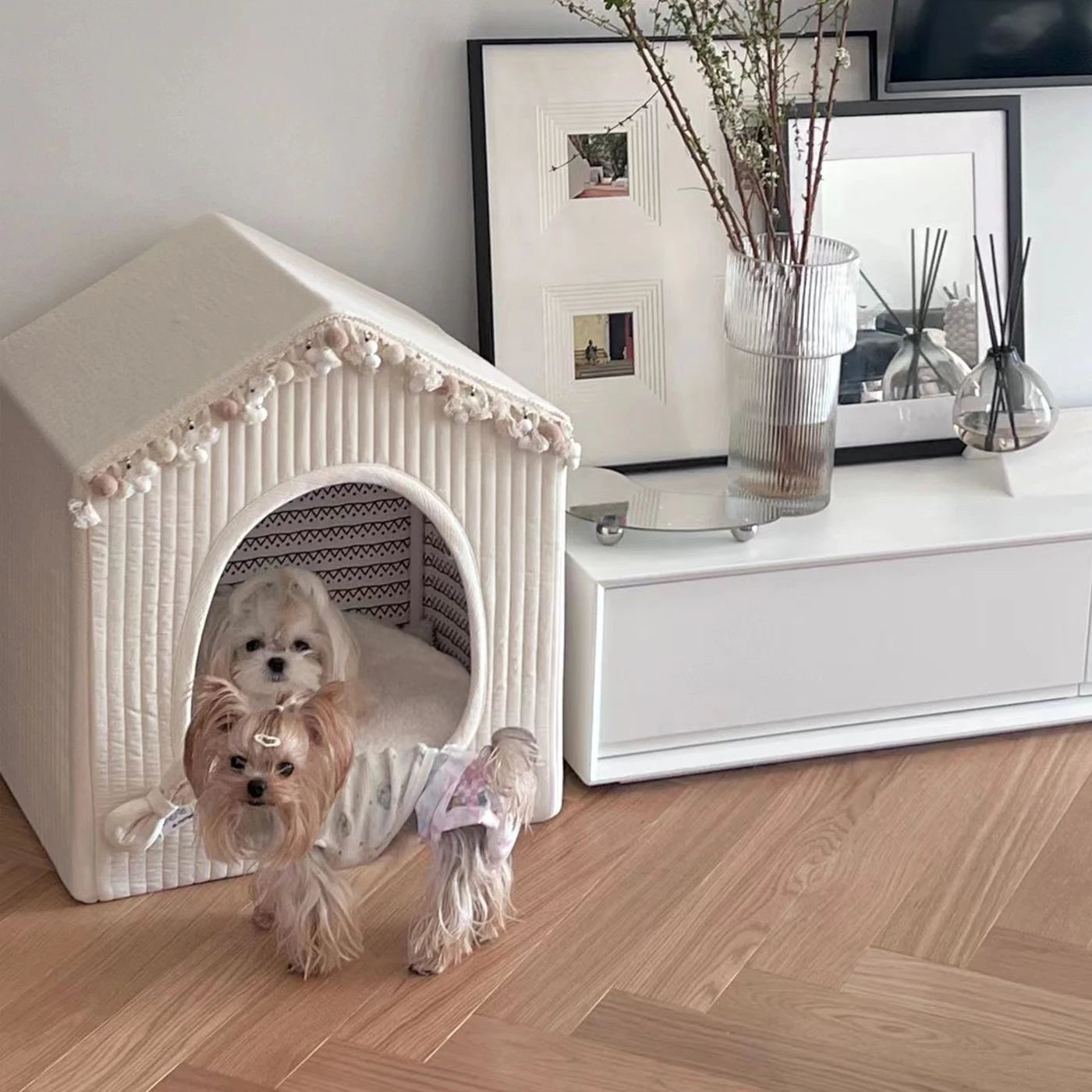 Petman Small Dog Pet Tent Maltese Internet celebrity Winter Warm Closed Kennel Villa Removable