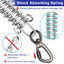 Tie Out Cable Dog Leash with spring Durable Anti-Bite Two Head dog Leash, Outdoor Dogs Leash Belt For Small Medium Dog Walking