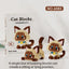 Cute Cat Meow Series Tiny Particle Orange Cat Building Blocks Ragdoll Silver Gradient Cow Building Block Toy