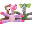 Pet Squeak Dog Toys Currency Bite Resistant Cartoon Animal Design Relieve Boredom Molar Interactive Toys Plush