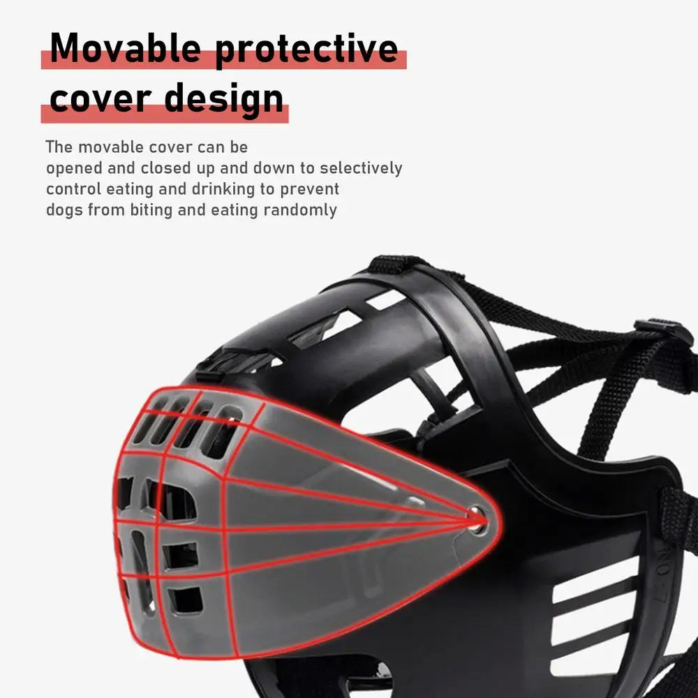 Dog Breathable Muzzle Breathable Muzzle Guard Breathable Muzzle Guard Against Biting No Bite Muzzle For Dogs Dog Muzzle For