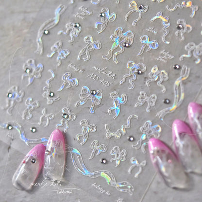 1pcs Cute Cat Claw 3D Jelly Relief Nail Stickers 3D Adhesive Stickers For Nails DIY Japanese Kawaii Slider Nail Art Decorations