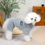 Dog Fuzzy Velvet Pajamas Dog Winter Clothes Soft Warm Coat Jumpsuit with Zipper for Small Dogs Boy Girl Pet Cat Doggy Apparel