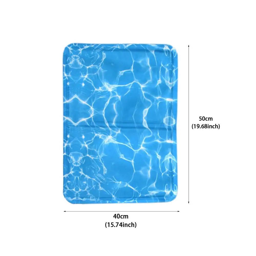 Cooling Dog Bed Pet Blanket Mat Pad Breathable Pad Blanket Puppy Kitten Summer Cool Playing Mat For Small Medium Pets Cats