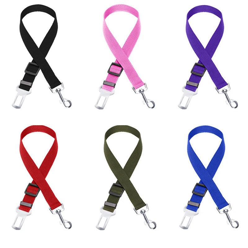 Pet Dog Cat Car Seat Belt Medium Dogs Travel Clip Adjustable Harness For Medium Dogs Seatbelt Lead Leash Pet Supplies