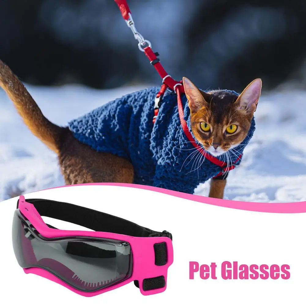 Small Dog Goggles Dog Sunglasses Anti-Fog Goggles PC Lenses Dog Eye Wear Protection Tool For Parties Everyday Activities Travel
