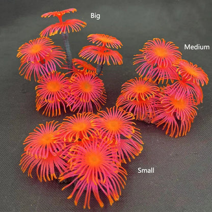Artificial Underwater Coral Plastic Aquarium Fish Tank Simulation Decoration Aquarium Backgrounds Plants Water Grass Beautiful