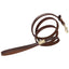 130cm Braided Leather Dog Leash Durable Dog Training Leash for Large Breed Dogs and Medium Small Dogs Walking Leash Brown Black