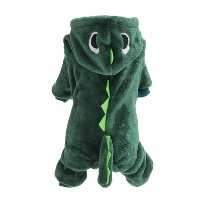 Winter Jacket For Dog Small Dog Coat Dinosaur Dogs Costume Christmas Outfit For Pet Medium Dogs Clothes Chihuahua Puppy Sweater