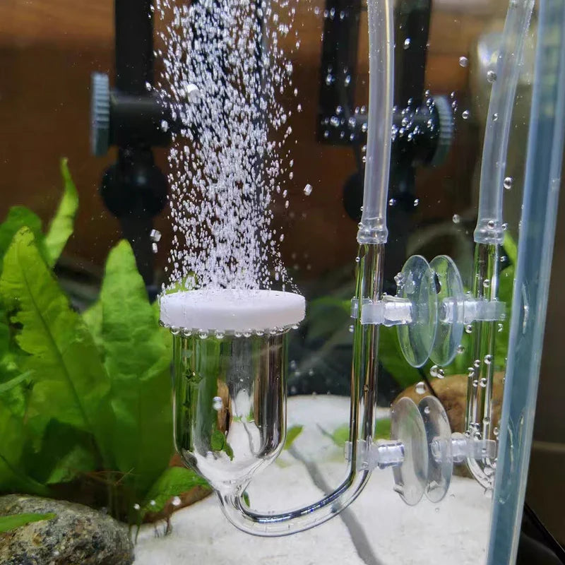 Glass Air Pump Sand Stone Aquarium Oxygen Pump Fresh Air Stone Nano Bubble Bar Aquarium Fish Tank Aerator Pump Hot Selling