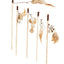 Cat Toy Cat Teaser Sticks Wooden Pole Tease Cat Stick Mouse Bell Tease Cat Stick Cat Self Hi Interactive Cat Toy