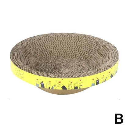 Bowl-shaped Crumb-free Corrugated Paper Cat Scratching Board And Cat Bed Wear-resistant Environmentally Friendly And Safe Claw