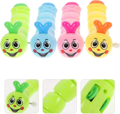 1pc Cute Wind Up Clockwork Caterpillar Toy for Cat Clockwork Pet Toy Chewing Claws Thumb Bite Pet Accessories Interactive Toys