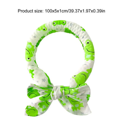 Pet Cooling Collar Bow Tie Dogs Cats Instant Cooling Neck Waring Reusable Instant Cooling Bandanas Dog Cooling Neck Wraps