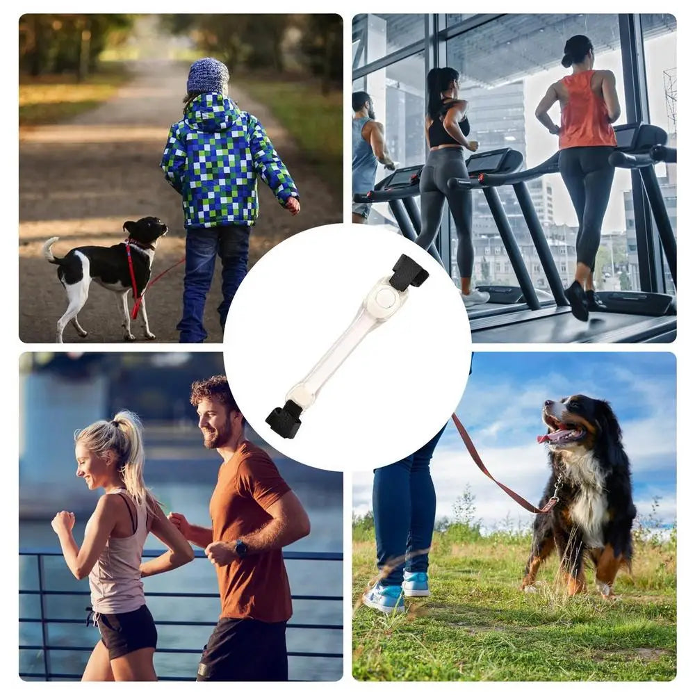 New LED Light-Up Wristband Led Slap Bracelets Flashing Light Bracelets In The Dark Reflective Armband For Walk The Dog