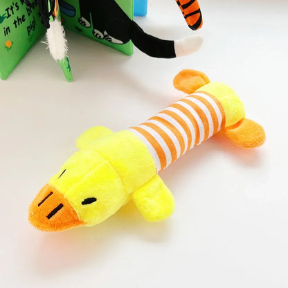 Molar Dog Toy Plush Supplies for All Puppies Pet Squeak Chew Toy Funny Durable Chew Elephant Duck Pig Toy for Dogs Pet Products
