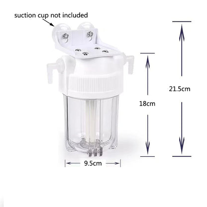External Aquarium Canister Filter Quiet Sponge Filter Bucket No Pump Suitable for Small Fish Tanks Wall Mounted filter bucket