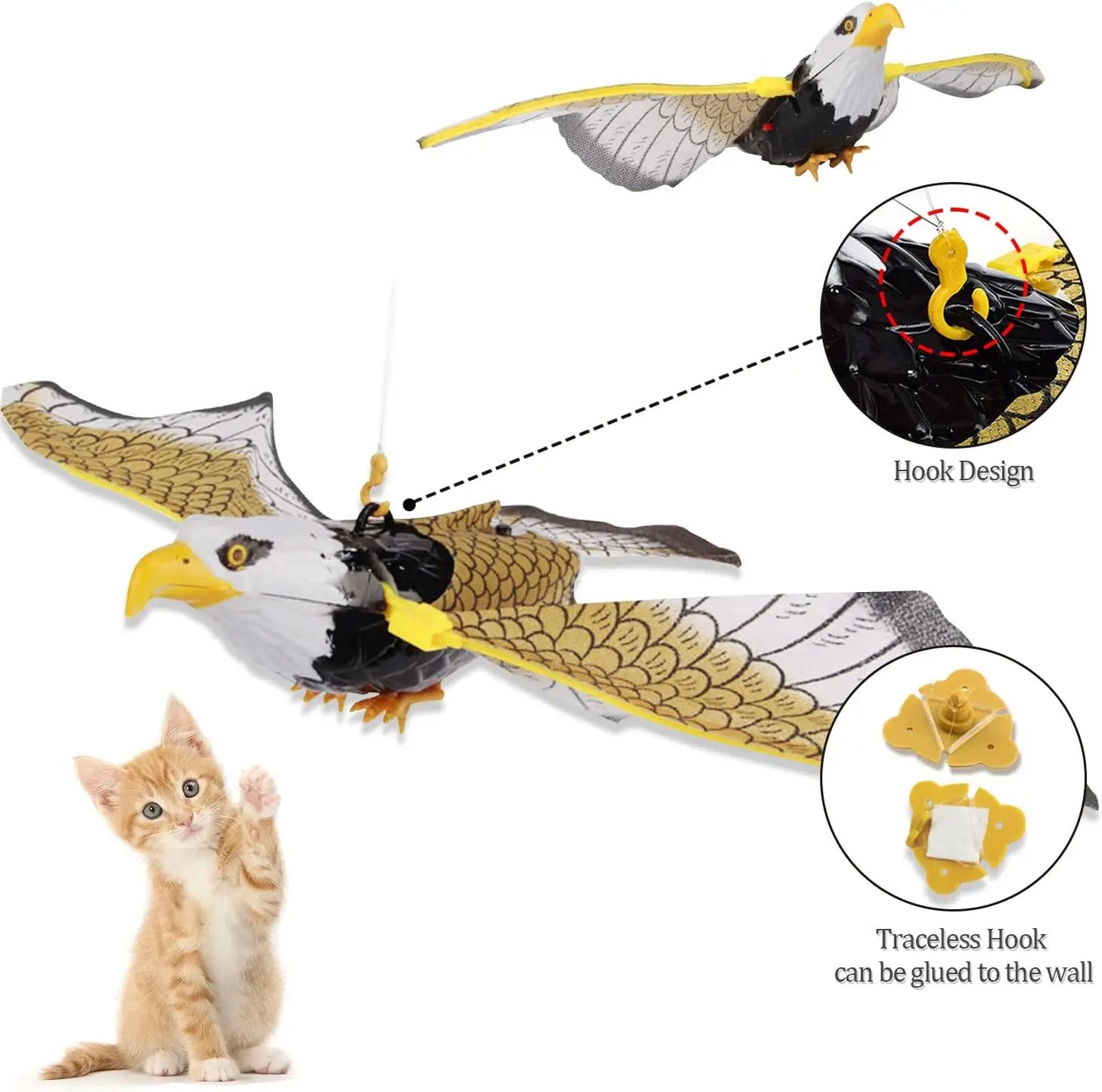 Bird Repellent Hanging Eagle Hawk Scarer Deterrent Repellent Hunting Garden Decoy Repellent Pest Protection Plants Garden Decor