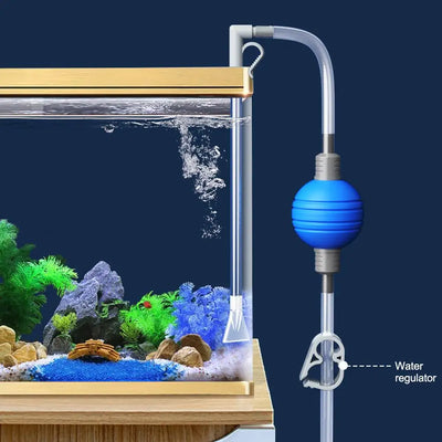 Fish Tank Water Changer Aquarium Siphon Vacuum Gravel Manure Suction Change Pipe Cleaning Kit Water Sand Tool Sand Cleaning K2X7