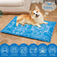 Cooling Dog Bed Pet Blanket Mat Pad Breathable Pad Blanket Puppy Kitten Summer Cool Playing Mat For Small Medium Pets Cats
