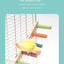 Escalera interactiva para escalada de aves, juguete para mascotas, garras y dientes, accesorios para pájaros, 4/6/8 escalones