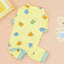 Striped Pet Dog Jumpsuit Spring Autumn Medium Small Dog Clothes Cute Bear Pattern Pet Pajamas Kitten Puppy Sweatshirt Dog Coat
