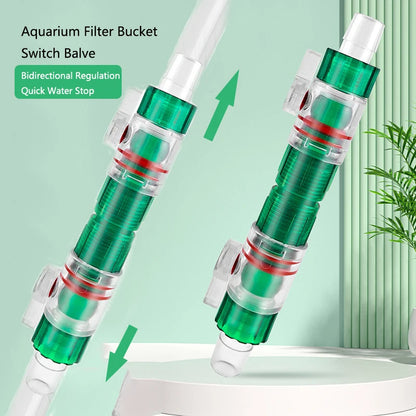 Aquarium Water Control Valve Hose Double Tap Quick Release Connector Fish Tank Filter Barrel Replace Connector acuarios 12/16mm