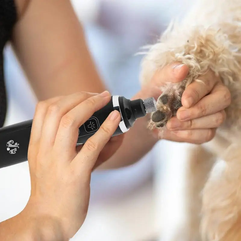 Dog Nail Trimmer 2 Speeds Electric Pet Nail Cutting Quiet Rechargeable Large Nail Grooming Kit Puppy Kitten Claw Cutter