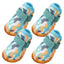 Summer Dog Shoes 4PCS Breathable Shoes For Small Dogs Boots Booties Paw Protector Puppy Shoes Anti-Slip Sole Cat Shoes Boots
