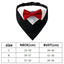 Dog Wedding Bandana Collar Dog Collar Bow Tie Breathable Dog Tuxedo Adjustable Neck Scarf for Weddings Parties Birthdays
