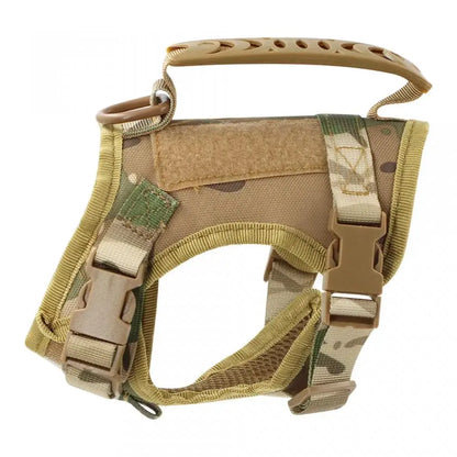 Tactical Cat Harness Leash for Walking Escape Proof Adjustable Kitten K9 Vest with Patch for Military Service Small Dog Training
