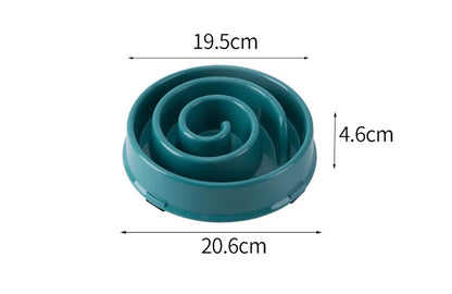 Slow Feeder Dog Bowls Slow Eating Pet Bowls Puzzle Anti-Gulping Interactive Bloat Durable Preventing Choking Healthy Dogs Bowl