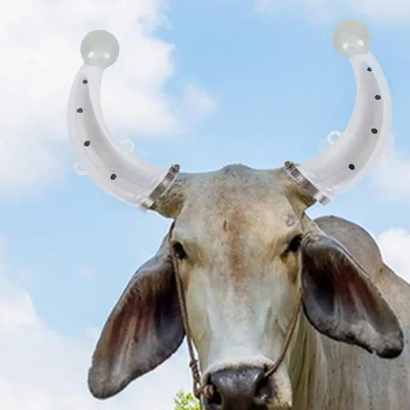 Cow Horn Protective Covers 1 Pair Cow Anti-Fight Horn Protector Cover Breathable Avoid Fence Damage Protector for Aggressive