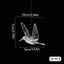 10Pcs Transparent Acrylic Hummingbird Hanging Ornaments Crystal Bird Pendants Wedding Party Living Room Home Ceiling Decorations